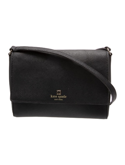 Kate Spade Black Saffiano Lthr Crossbody Bag