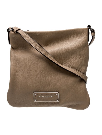 Marc Jacobs Neut Leather Silver-tone Hdw Shldr Bag