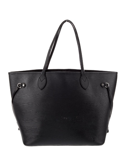 Louis Vuitton Black Epi Leather Neverfull Mm Tote