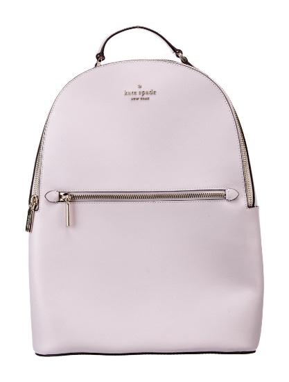 Kate Spade Pink Gold-tone Hdw Zip Closure Backpack