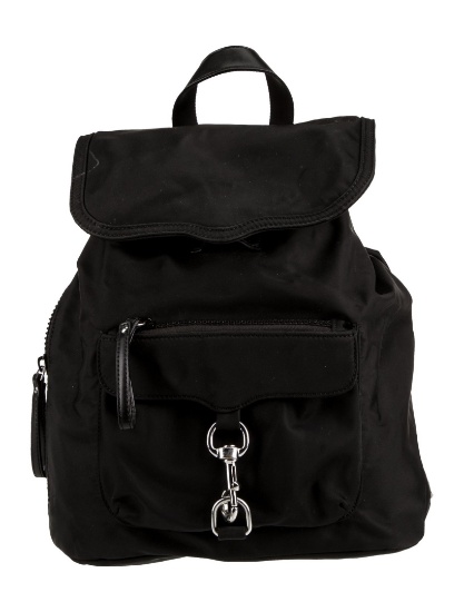 Rebecca Minkoff Blk Nylon Drawstring Cls Backpack