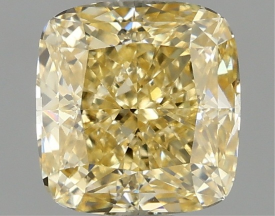 Fancy Yellow Cushion Cut 1.00ct Vs1 Lab Diamond