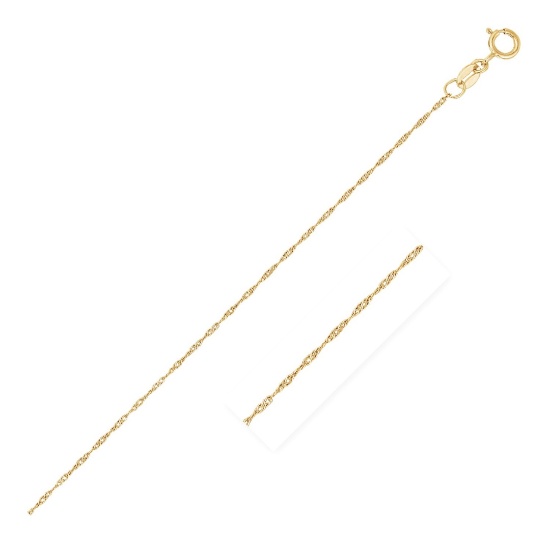 14k Gold Singapore Chain 0.6mm