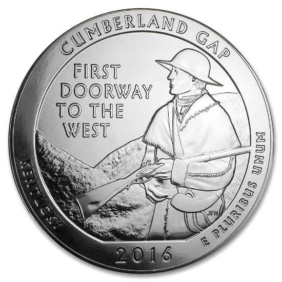2016 5oz Silver Atb Cumberland Gap Kentucky