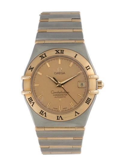 Omega Constellation 18k Gold Gold Dial Men's 36mm
