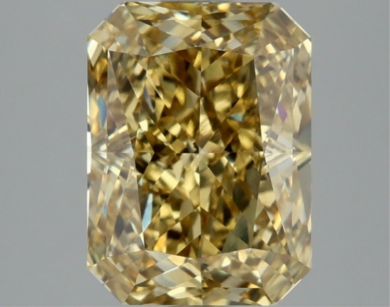 Fancy Yellow Radiant Cut 3.11ct Vs1 Lab Diamond