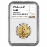 2024 1/2 Oz American Gold Eagle Ms-69 Ngc