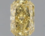 Fancy Yellow Radiant Cut 1.42ct Vs1 Lab Diamond