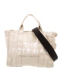 Marc Jacobs Graphic Neut Canvas Zip Top Hdl Bag