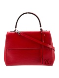 Louis Vuitton Mono Cluny Mm Red Epi Top Hdl Bag