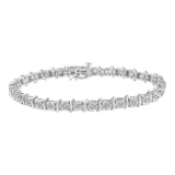 Elegant 1.00ct Diamond Curve S Link Bracelet