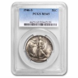 1946-s Walking Liberty Half Dollar Ms-65 Pcgs