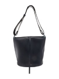 Burberry Blue Leather Pull-through Cls Bucket Bag