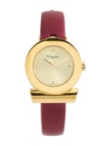 Salvatore Ferragamo Gancino Gold Dial Women's 27mm