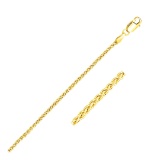 14k Gold Round Wheat Chain