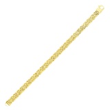 14k Gold Byzantine Style Chain Bracelet