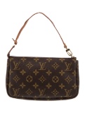 Louis Vuitton Mono Pochette Acc. Brown Top Hdl Bag