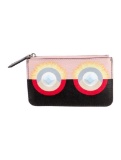 Fendi Black & Pink Leather Printed Wallet