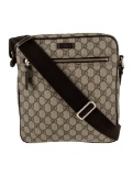 Gucci Gg Supreme Brown Silver-tone Hdw Shldr Bag