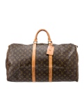 Louis Vuitton Keepall 50 Canvas Mono Weekender Bag