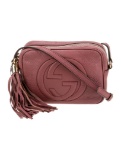 Gucci Pink Leather Interlocking G Crossbody Bag