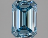 Fancy Blue Emerald Cut 2.12ct Vs1 Lab Diamond