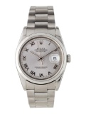 Rolex Datejust Silver Dial Men's Watch 36mm