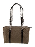 Prada Quilted Leather & Chain-link Zip Shldr Bag