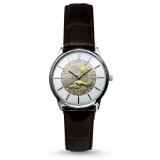 Gilded Sacagawea Dollar Leather Band Men's Watch
