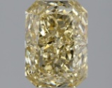 Fancy Yellow Radiant Cut 2.09ct Vvs2 Lab Diamond