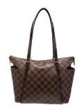 Louis Vuitton Ebene Totally Pm Brn Brass Hdw Tote