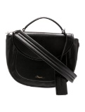 3.1 Phillip Lim Blk Leather Snap Cls Top Hdl Bag