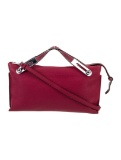 Loewe Pink Leather Silver-tone Hdw Zip Top Hdl Bag