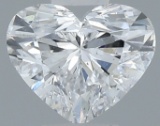 Gia Certified Heart Cut .50ct Si1 Diamond