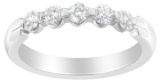 14k Wgold Round .50ct Diamond 5-stone Ring