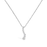 Striking .25ct Diamond 7-stone Journey Necklace