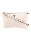 Tory Burch Neutrals Leather Zip Cls Crossbody Bag