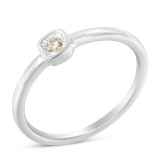 Round .05ct Diamond Cushion-shaped Ring
