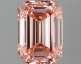 Fancy Pink Emerald Cut 1.93ct Vs2 Lab Diamond