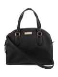 Kate Spade Blk Saffiano Zip Closure Shoulder Bag