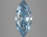 Fancy Blue Marquise Cut 3.69ct Si1 Lab Diamond