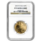 2003-w 1/2 Oz Proof American Gold Eagle Pf-70 Ngc