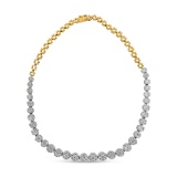 Igi Certified 14k Gold 14.80ct Diamond Necklace