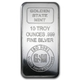 10 Oz Silver Bar - Golden State Mint (iso9001)