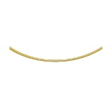 14k Gold Classic Omega Style Necklace