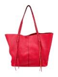 Rebecca Minkoff Red Leather Braided Shldr Bag