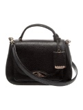 Kate Spade Black Leather Push-lock Cls Top Hdl Bag