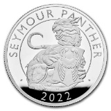 2022 2 Oz Silver Seymour Panther Pf W/ Box & Coa