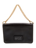 Marc Jacobs Black Leather Snap Cls Evening Bag