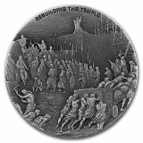 2021 2oz Silver Rebuilding The Temple W/ Box & Coa